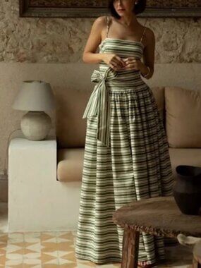 Antonio Melani x The Style Bungalow Striped Maxi Dress